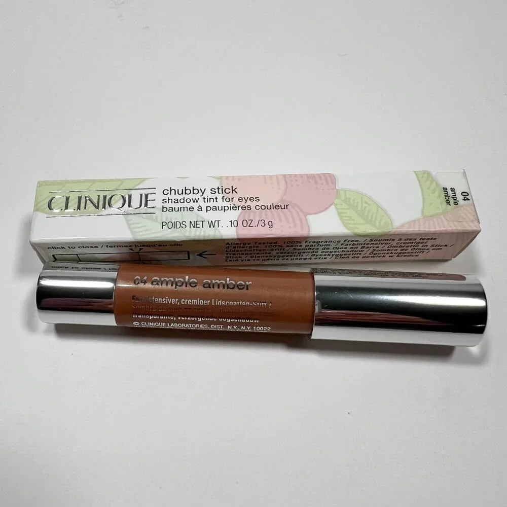 Clinique Chubby Stick Shadow Tint For Eyes Shade 04 Ample Amber Full Size